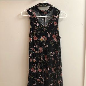 Black floral dress